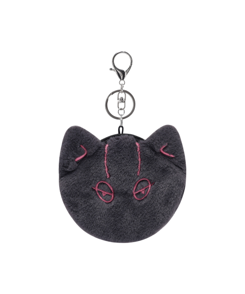 Leo Fleece Pouch Keyring Black