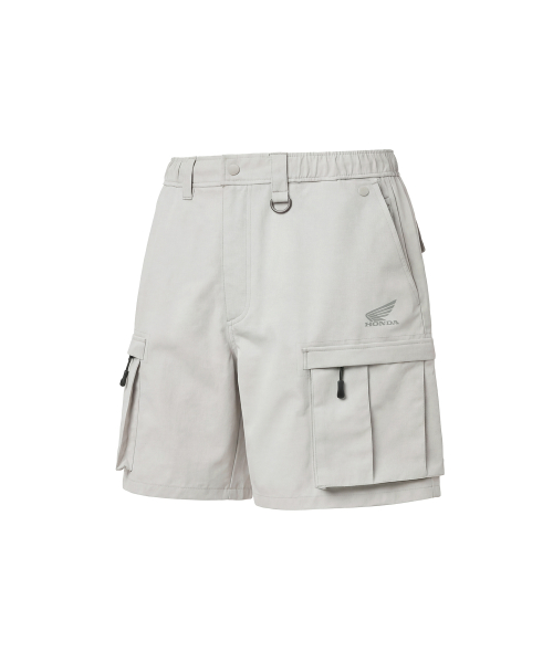 H-Tech 3Layer Cargo Knee-Length Shorts Light Gray