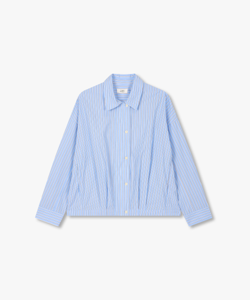 Stripe String Detail Shacket_Blue 9176221981