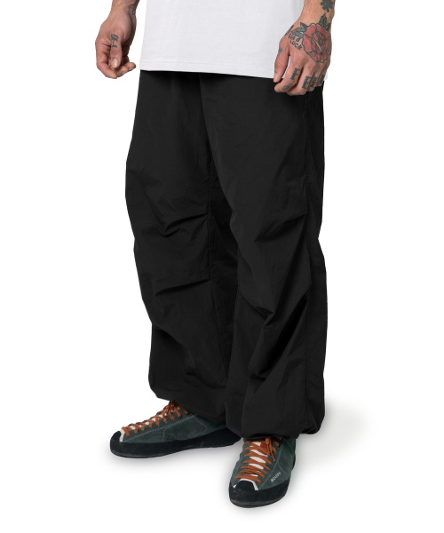 Long Balloon Climbing Pants Summer HikinLONG BALLOON g Pants for Bouldering and Camping (COAL BLACK)