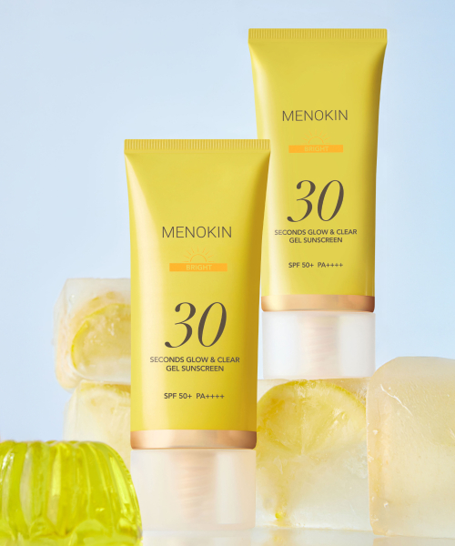 Menokin 30 Seconds Glow and Clear Gel Sunscreen Bright 50ml