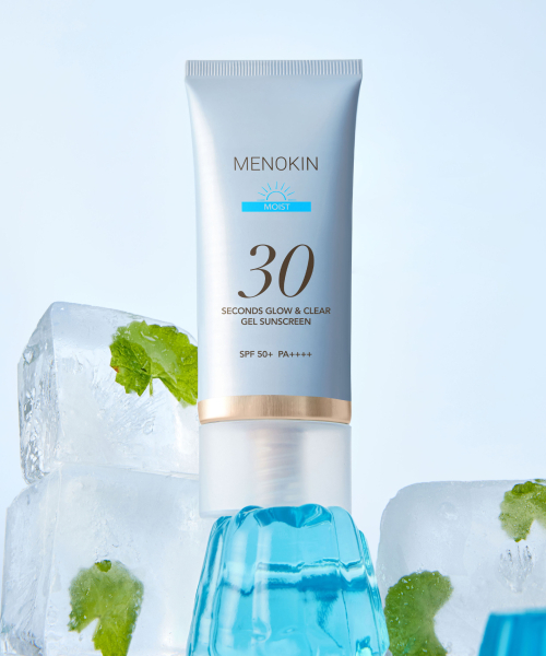 Menokin 30 Second Glow & Clear Gel Sunscreen Moist 50ml