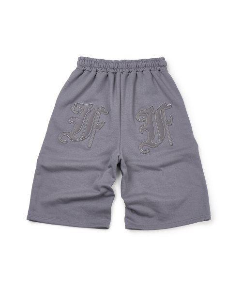Applique Logo Bermuda Sweatpants [Dark Gray]