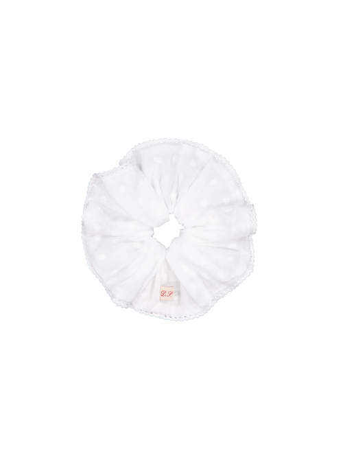 Lace Flower Scrunchie