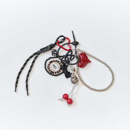 [Banharis] Heart Poker Chip Dice Keyring