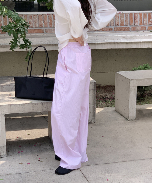 Daily Stripe 1 Mile Pants _ PINK