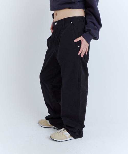 [Ep.03] Easy Semi-Wide Trousers (Black)