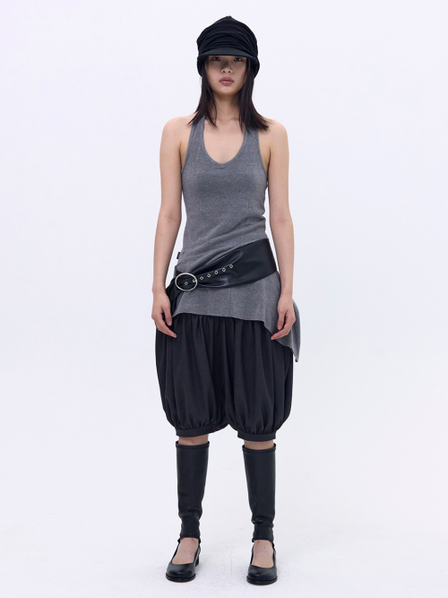 Half Balloon Pants _ Charcoal