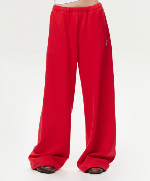 Unisex Era Straight Sweatpants - Red