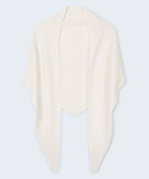 Merino Wool Knit Shawl Cape