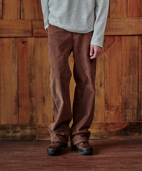 Walen Relaxed Corduroy Pants Brown