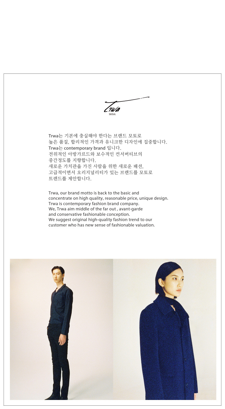 트와(TRWA) OVERFIT COAT(BLACK)