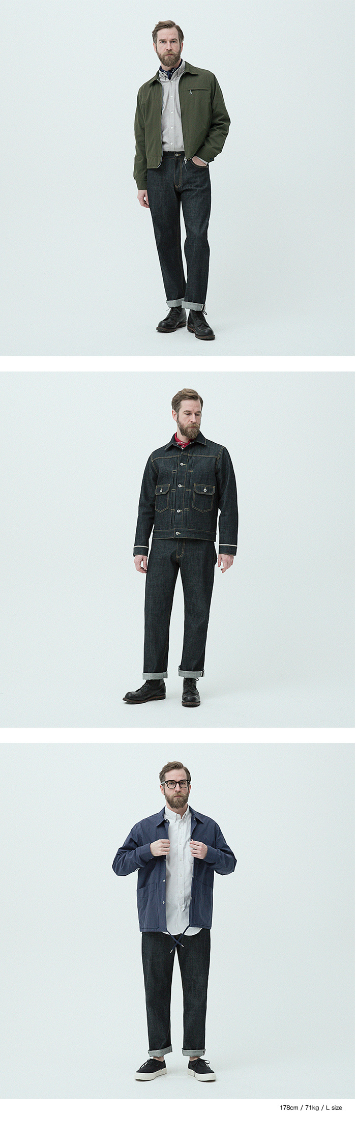 유니폼브릿지(UNIFORM BRIDGE) selvedge denim pants deep indigo