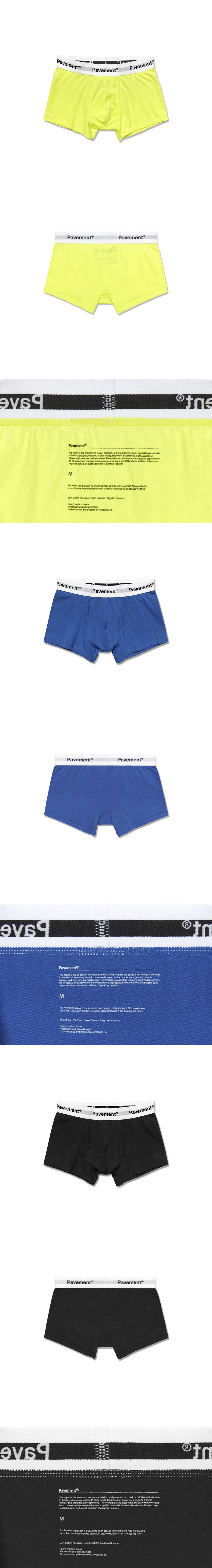 페이브먼트(PAVEMENT) PAVEMENT COTTON TRUNKS GA (3PACK)