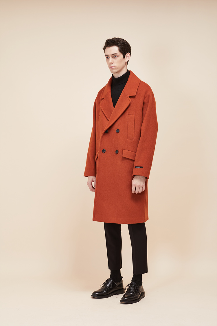 룩캐스트(LOOKAST) BROWN WOOL DOUBLE COAT(MAN)