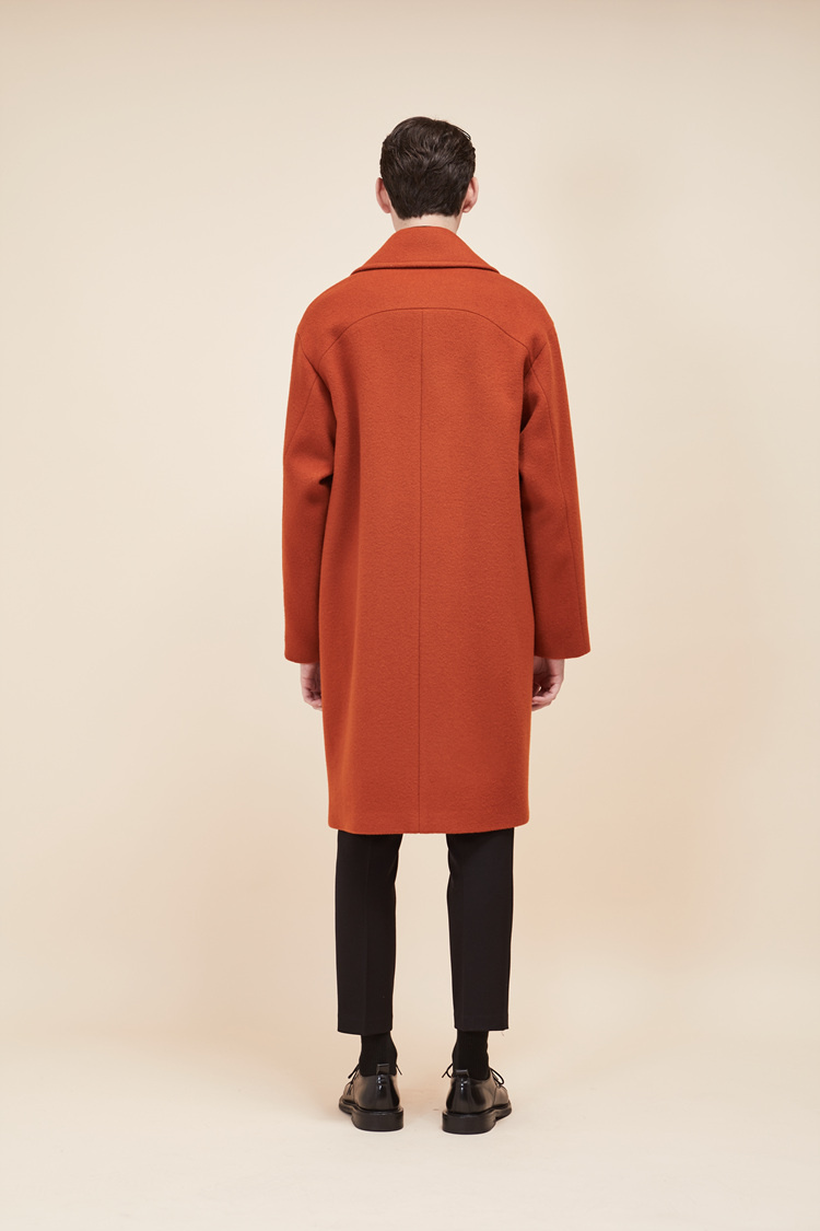 룩캐스트(LOOKAST) BROWN WOOL DOUBLE COAT(MAN)