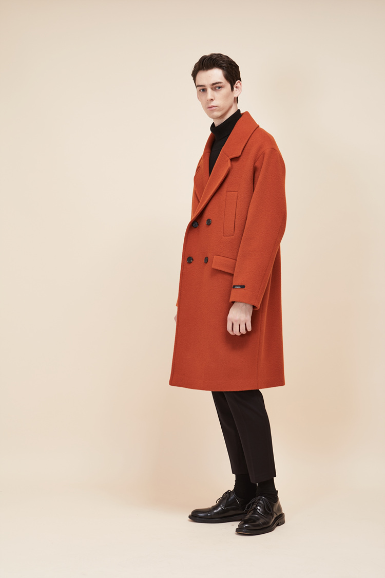 룩캐스트(LOOKAST) BROWN WOOL DOUBLE COAT(MAN)
