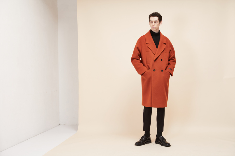 룩캐스트(LOOKAST) BROWN WOOL DOUBLE COAT(MAN)