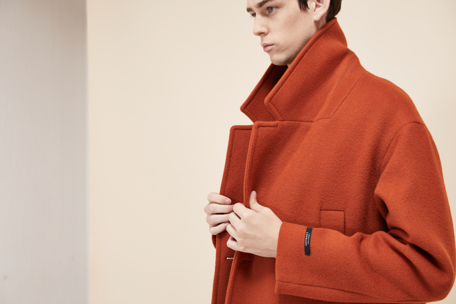 룩캐스트(LOOKAST) BROWN WOOL DOUBLE COAT(MAN)