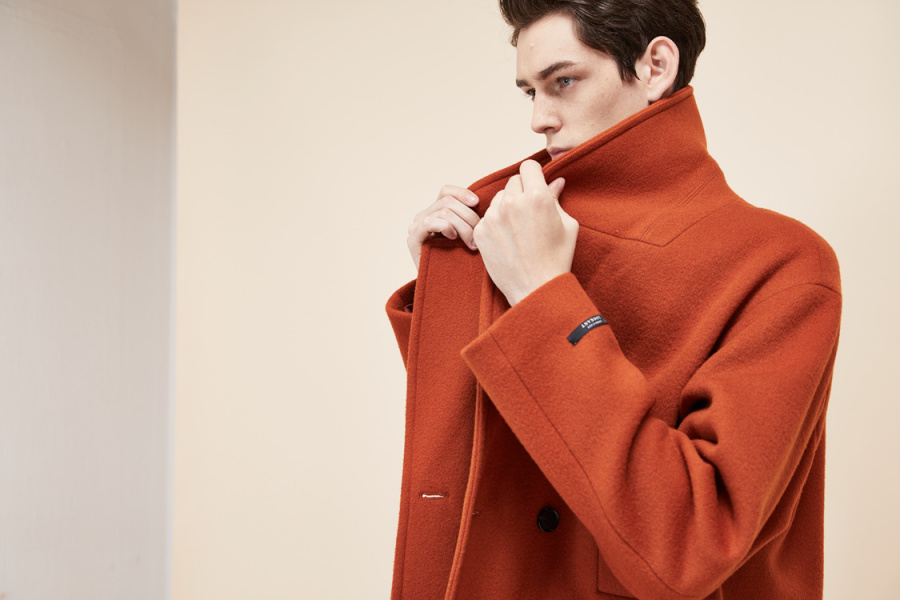 룩캐스트(LOOKAST) BROWN WOOL DOUBLE COAT(MAN)
