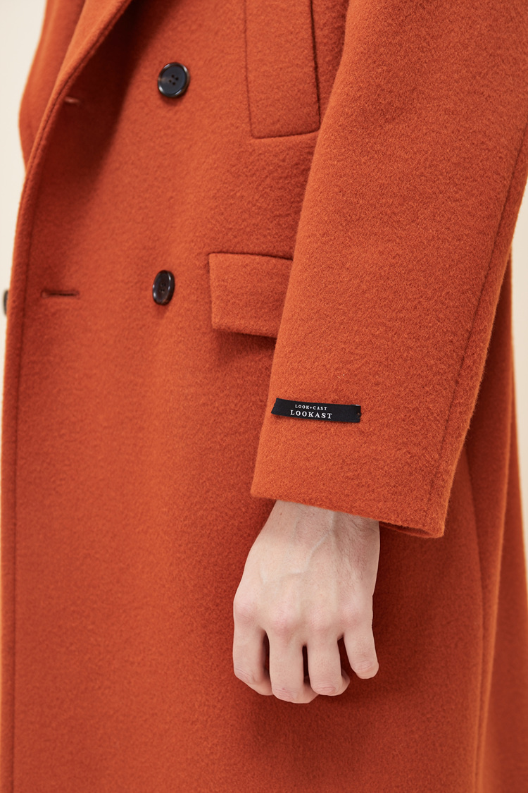 룩캐스트(LOOKAST) BROWN WOOL DOUBLE COAT(MAN)
