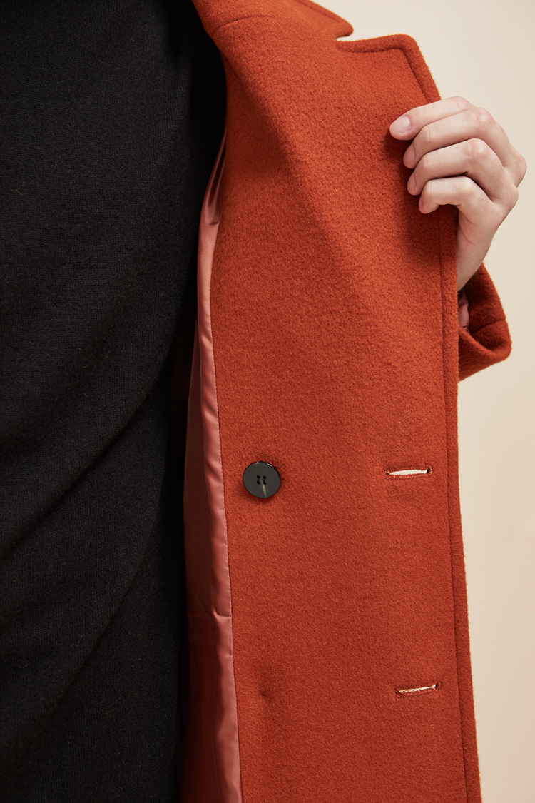 룩캐스트(LOOKAST) BROWN WOOL DOUBLE COAT(MAN)