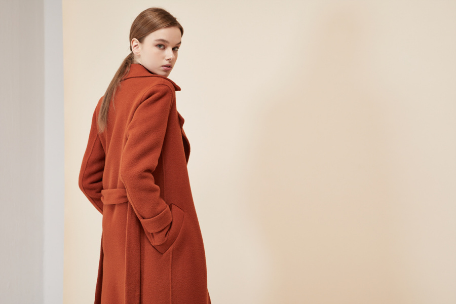 룩캐스트(LOOKAST) BROWN SLEEVE BELT HANDMADE COAT