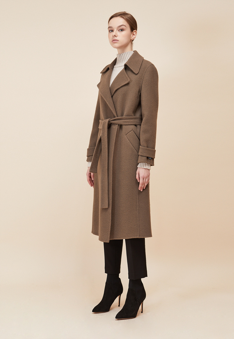 룩캐스트(LOOKAST) CACAO SLEEVE BELT HANDMADE COAT