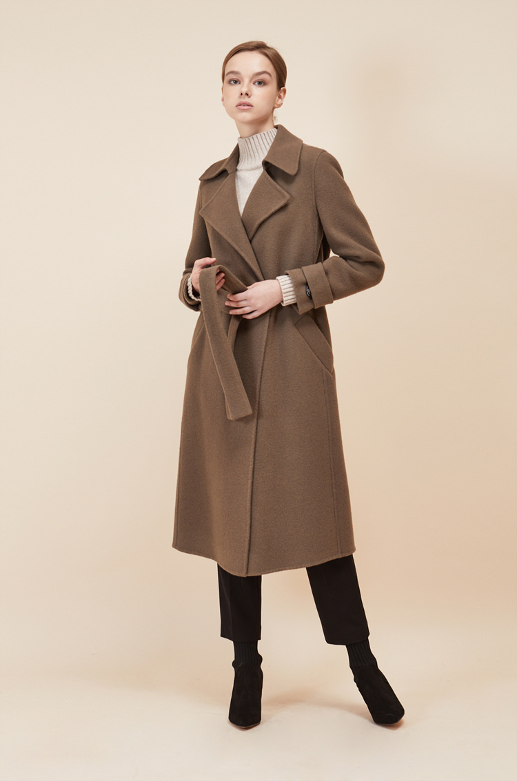 룩캐스트(LOOKAST) CACAO SLEEVE BELT HANDMADE COAT