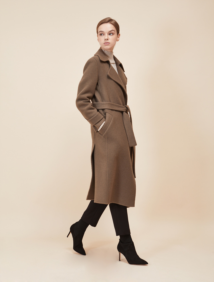 룩캐스트(LOOKAST) CACAO SLEEVE BELT HANDMADE COAT