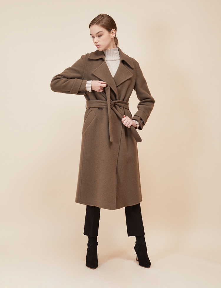 룩캐스트(LOOKAST) CACAO SLEEVE BELT HANDMADE COAT