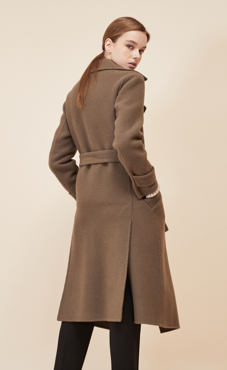 룩캐스트(LOOKAST) CACAO SLEEVE BELT HANDMADE COAT
