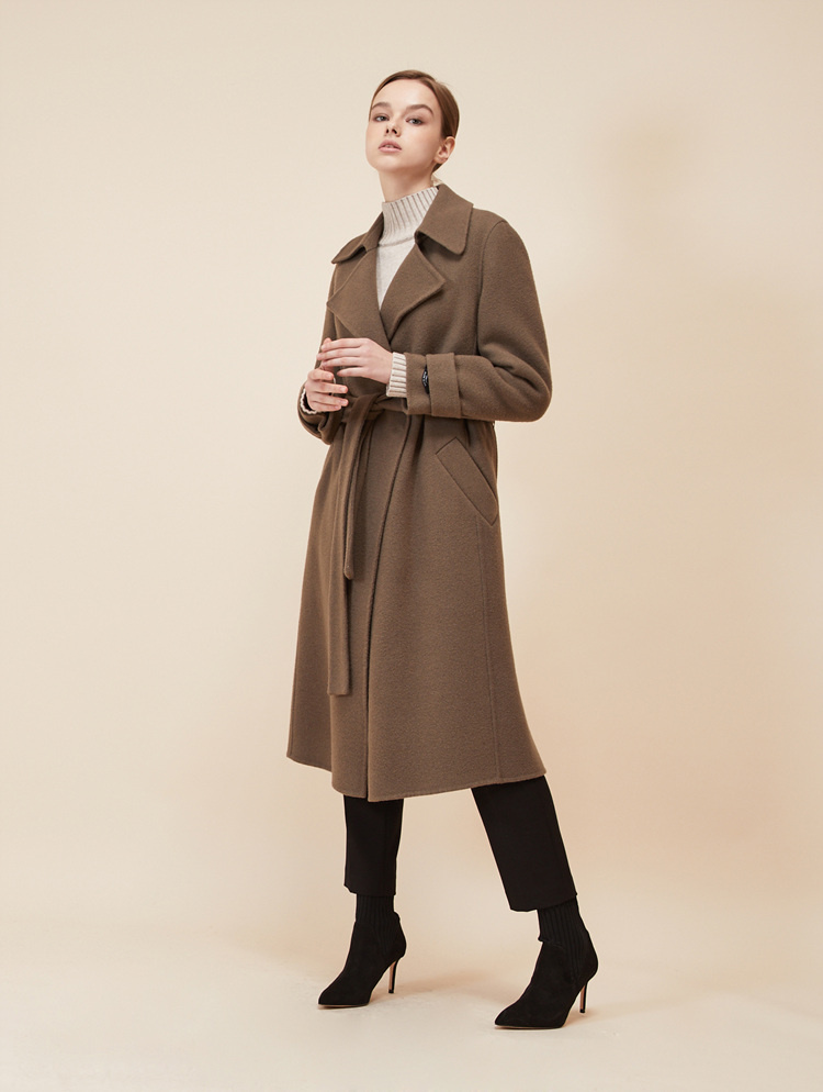 룩캐스트(LOOKAST) CACAO SLEEVE BELT HANDMADE COAT