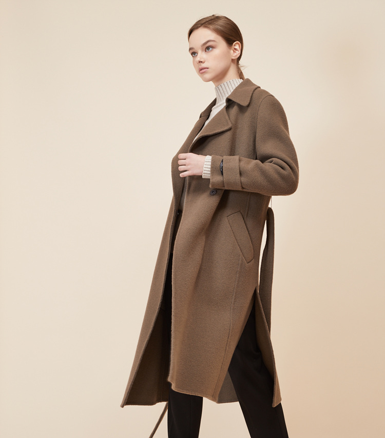 룩캐스트(LOOKAST) CACAO SLEEVE BELT HANDMADE COAT