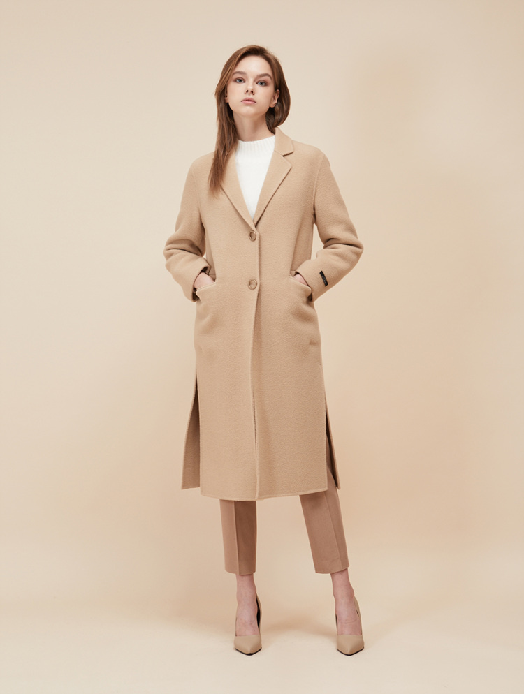 룩캐스트(LOOKAST) BEIGE HANDMADE GOLD RING COAT