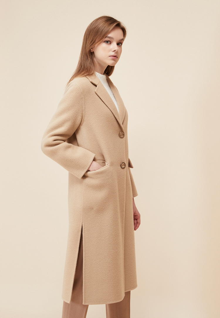 룩캐스트(LOOKAST) BEIGE HANDMADE GOLD RING COAT
