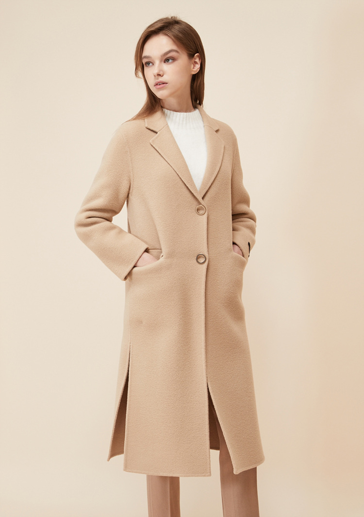 룩캐스트(LOOKAST) BEIGE HANDMADE GOLD RING COAT