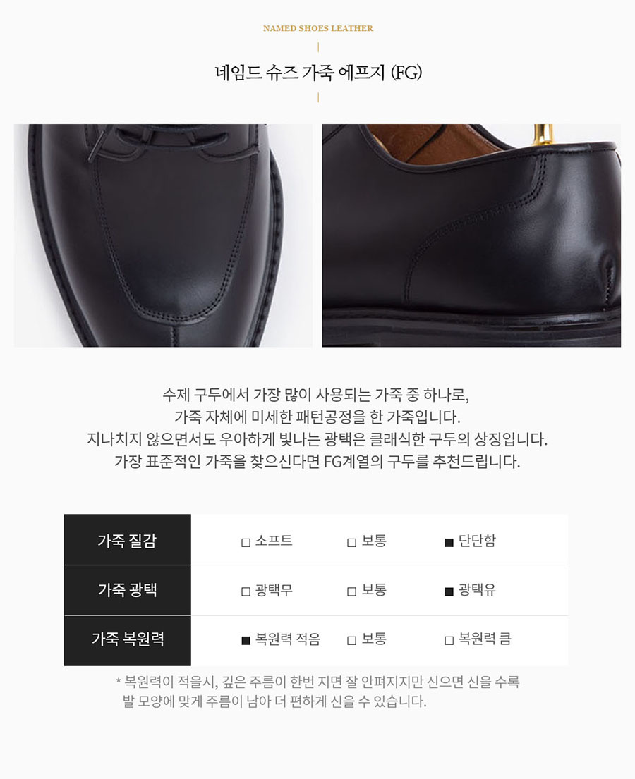 네임드슈즈(NAMED SHOES) 필리프 퓨전 부츠 (FG 블랙)