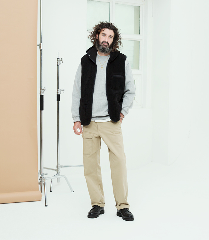 유니폼브릿지(UNIFORM BRIDGE) 18fw pocket sweat shirts grey