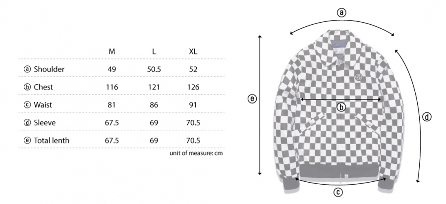 디아프바인(DIAFVINE) DV. LOT545 CHECKERS BOMBER
