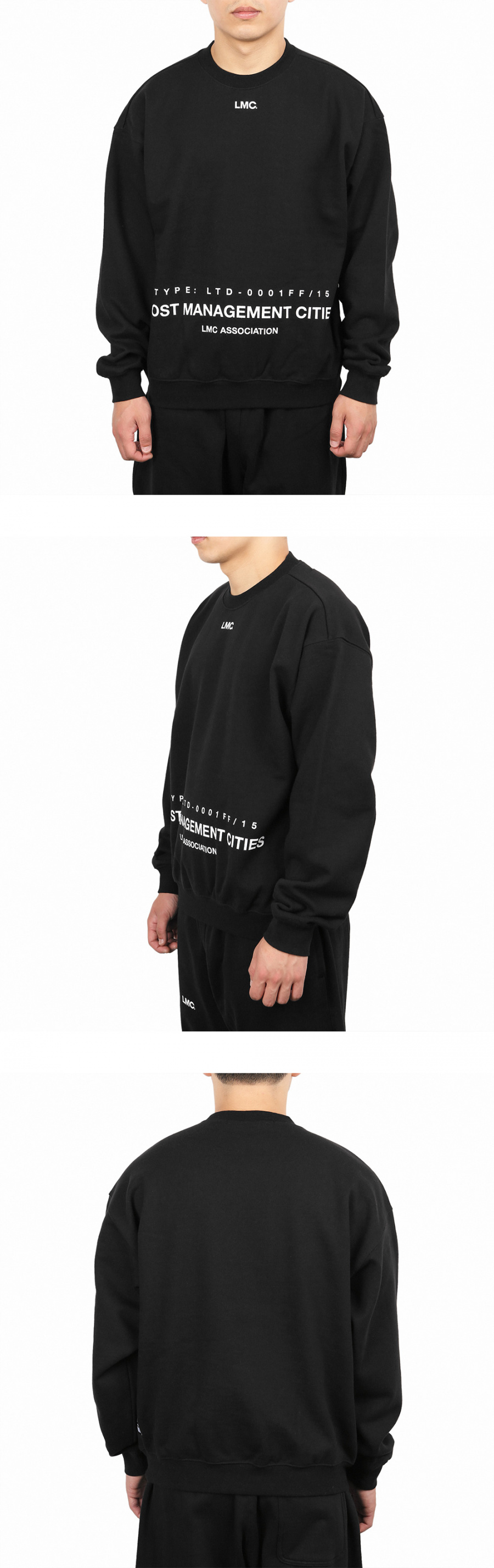 엘엠씨(LMC) LMC BELLY LOGO OVERSIZED SWEATSHIRT black