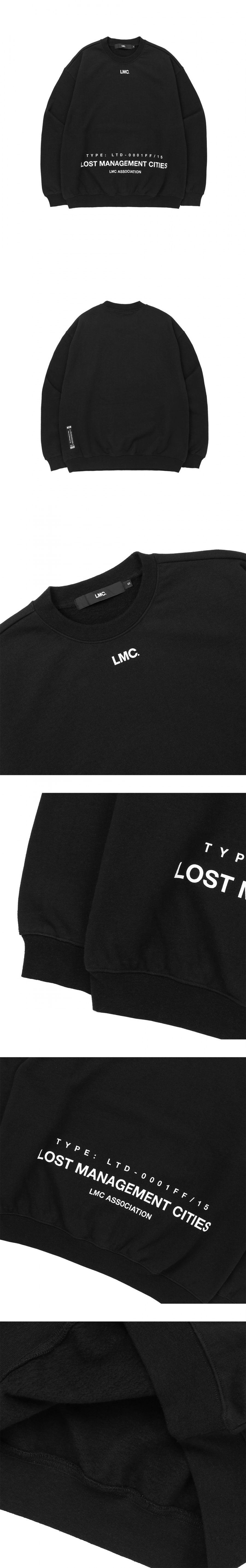 엘엠씨(LMC) LMC BELLY LOGO OVERSIZED SWEATSHIRT black