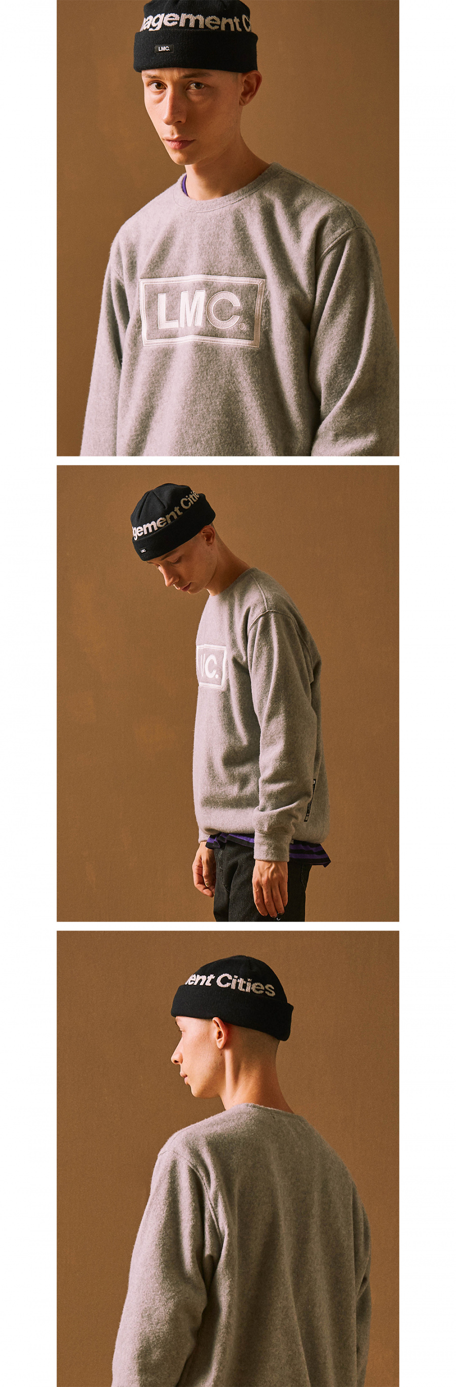 엘엠씨(LMC) LMC FN JACQUARD BEANIE black
