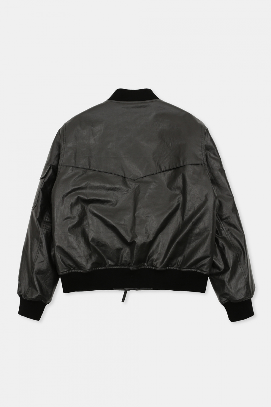 리트(LIT) FLIGHT BOMBER JACKET COATED BLACK