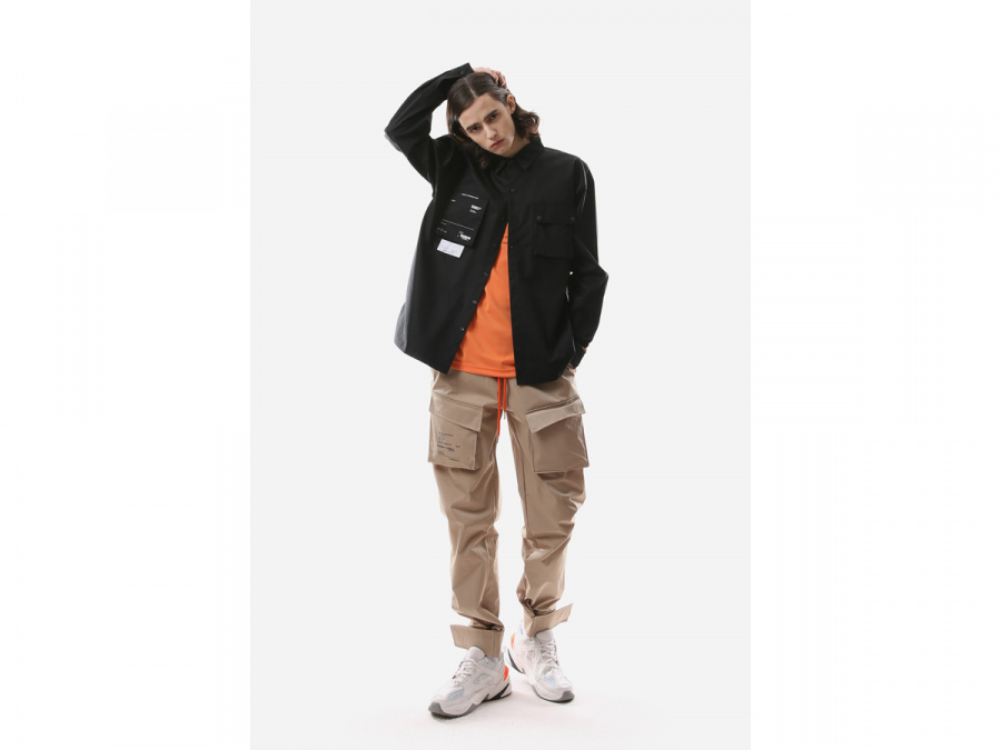 색(SAC) 2POCKET UNIT SHIRTS BLACK