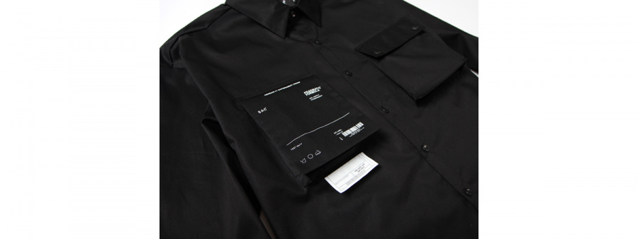 색(SAC) 2POCKET UNIT SHIRTS BLACK