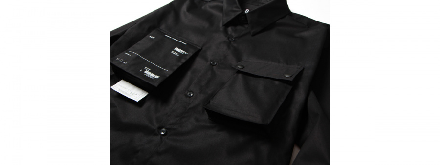 색(SAC) 2POCKET UNIT SHIRTS BLACK