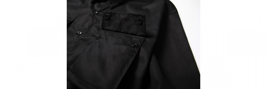 색(SAC) 2POCKET UNIT SHIRTS BLACK