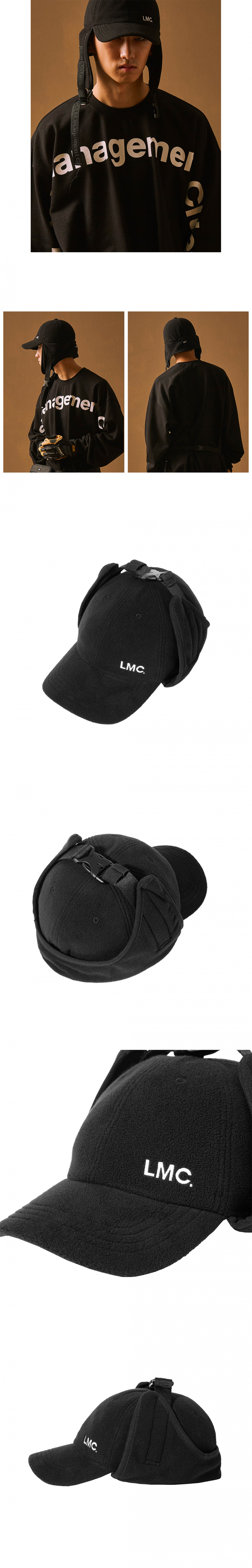 엘엠씨(LMC) LMC FLEECE EARFLAP CAP black