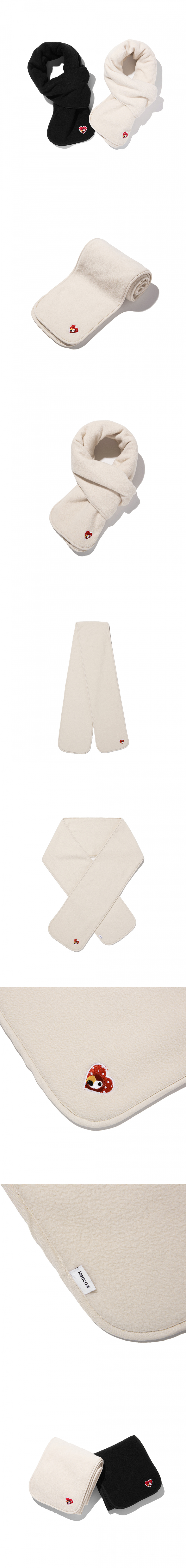 칸코(KANCO) KANCO X-MAS LOGO MUFFLER ivory
